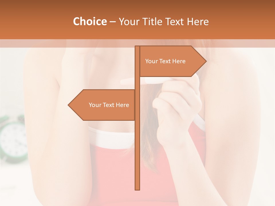 Hair Holding Young PowerPoint Template