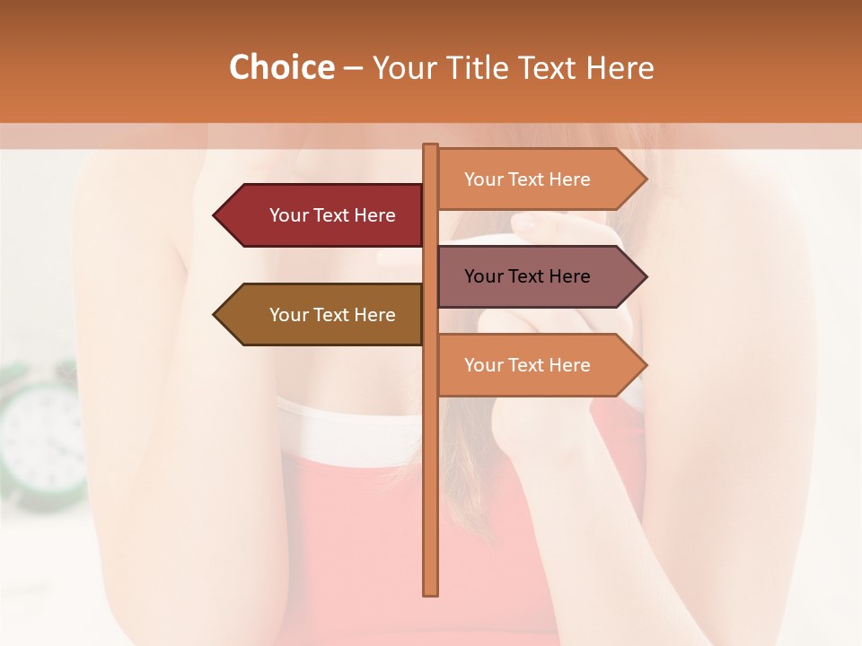 Hair Holding Young PowerPoint Template