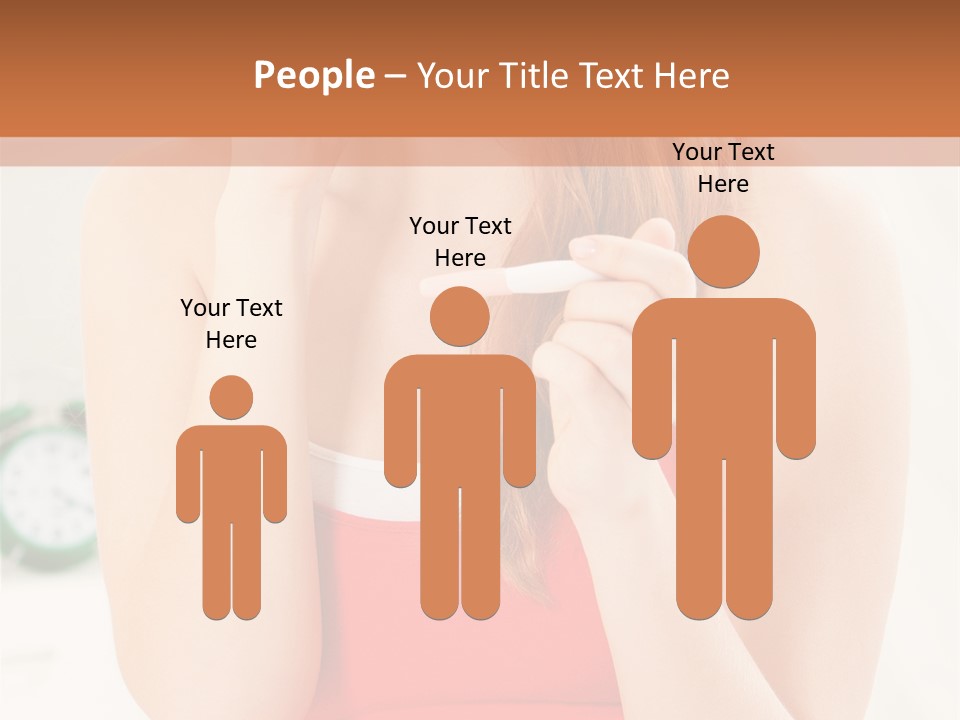 Hair Holding Young PowerPoint Template