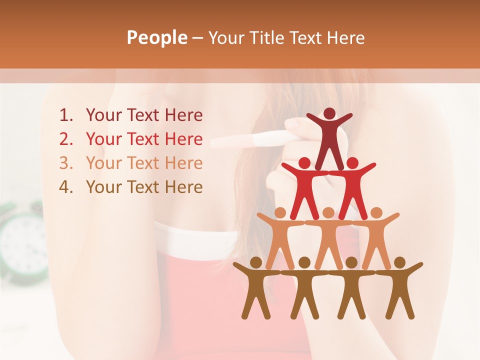 Hair Holding Young PowerPoint Template