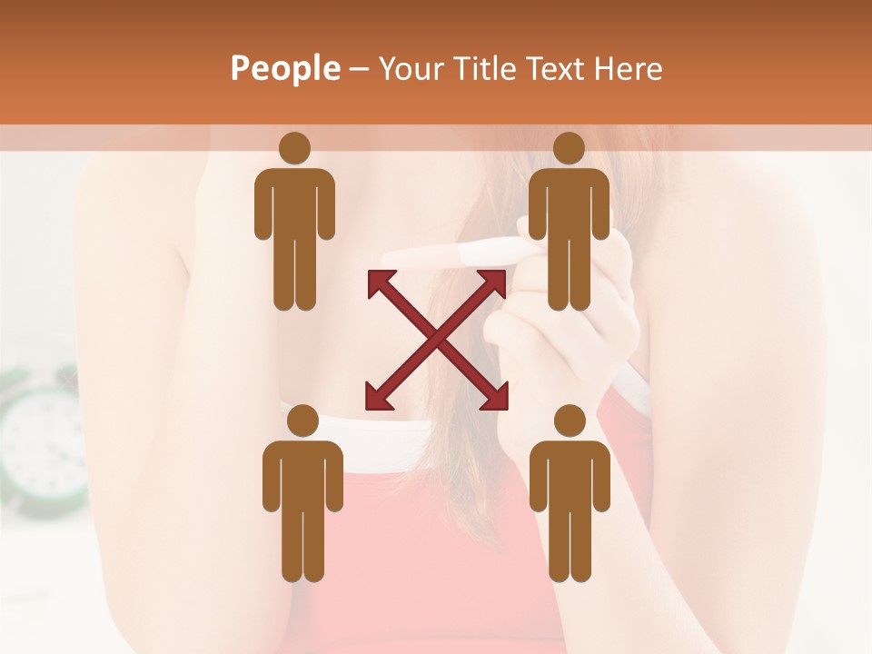 Hair Holding Young PowerPoint Template