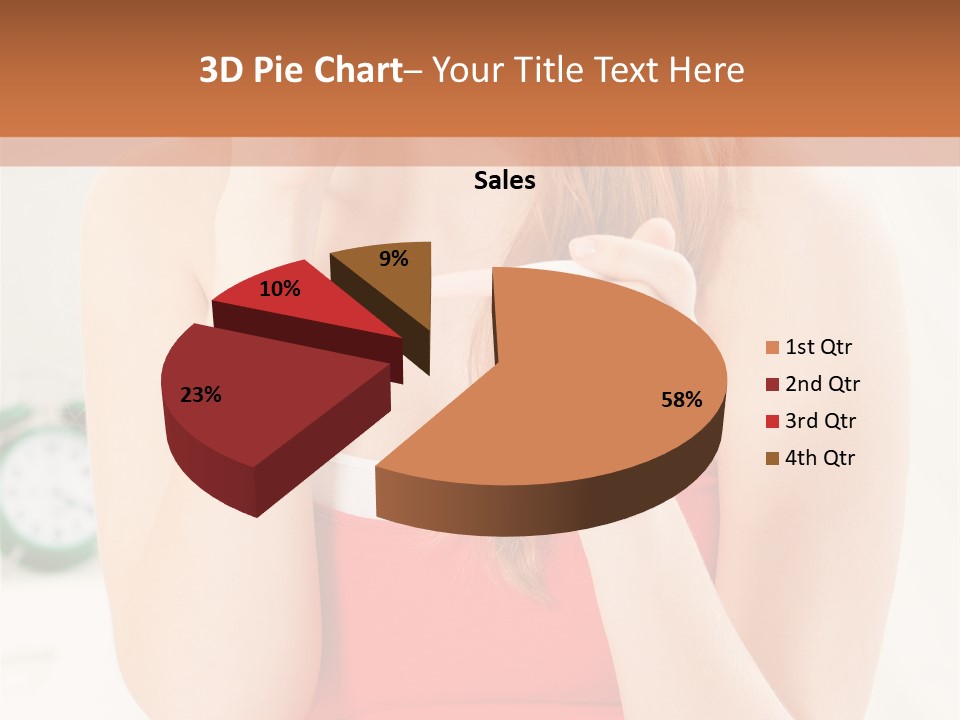 Hair Holding Young PowerPoint Template