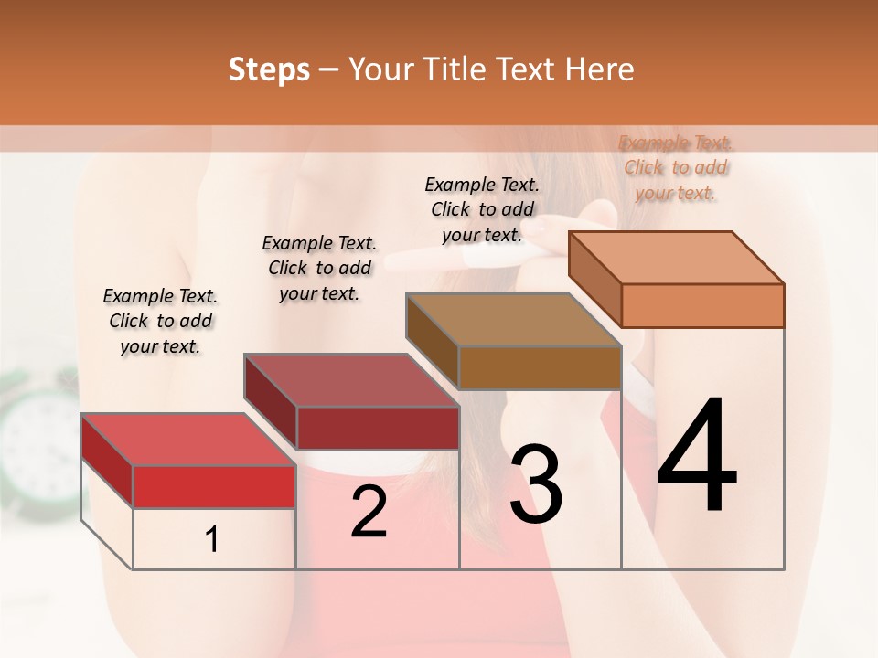Hair Holding Young PowerPoint Template