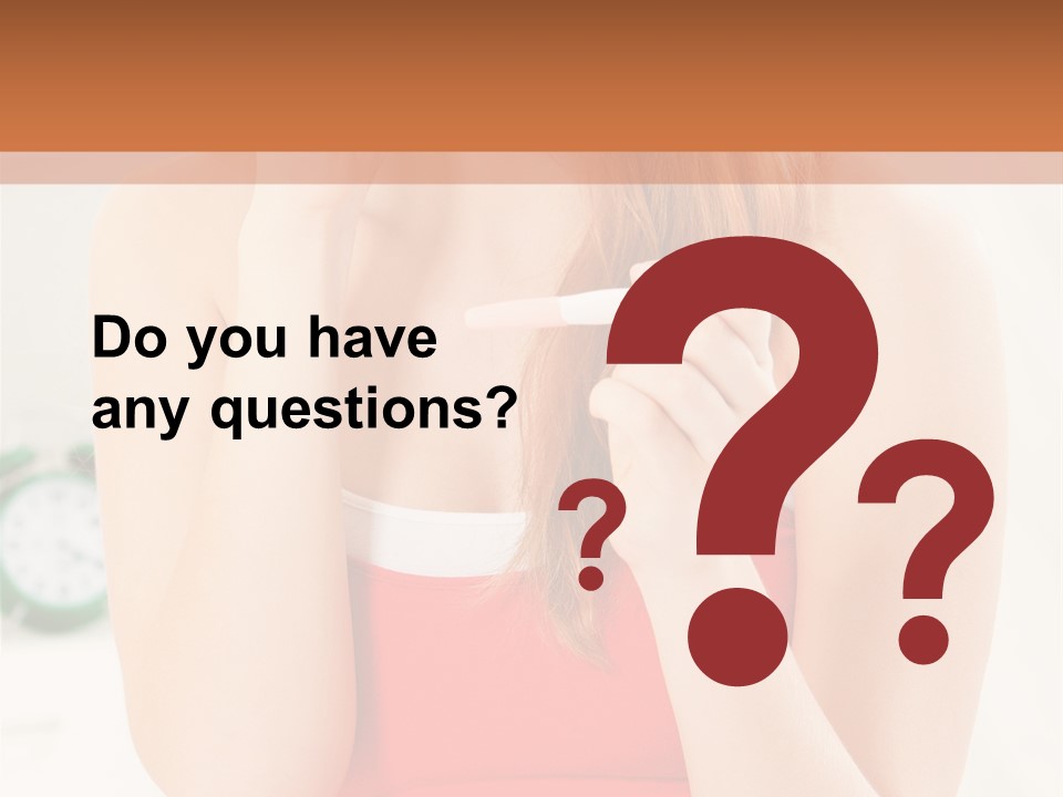 Hair Holding Young PowerPoint Template