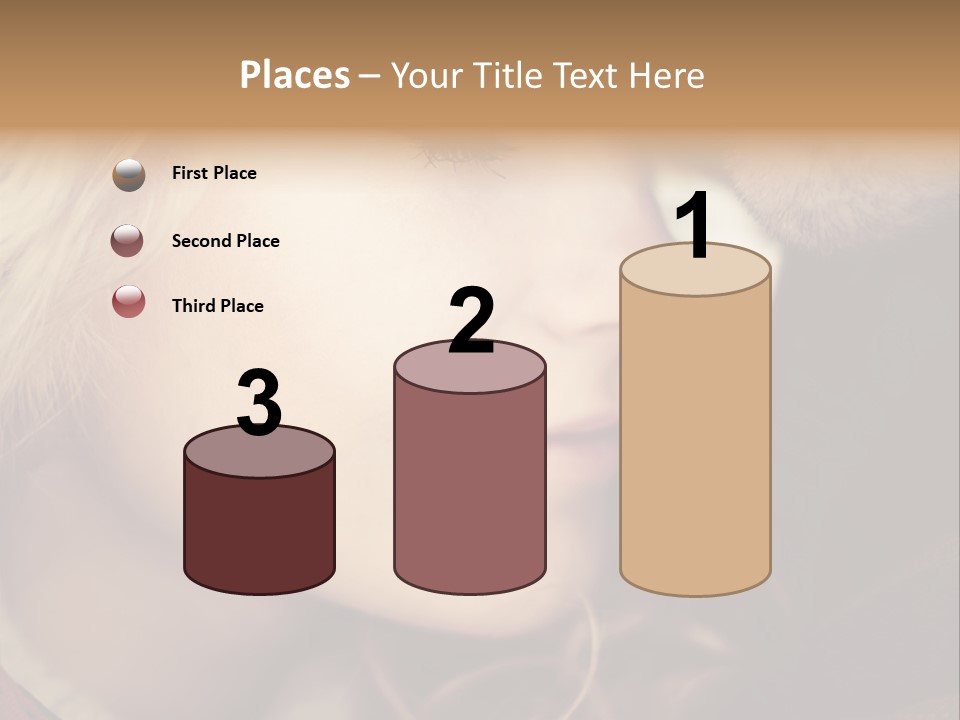 Girl Fashion Face PowerPoint Template