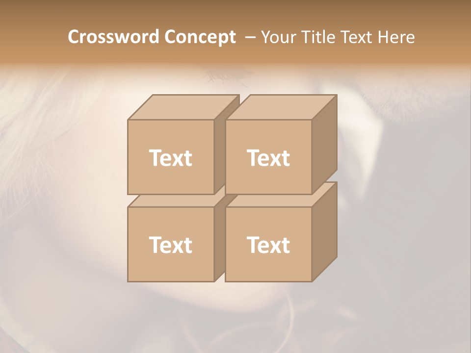 Girl Fashion Face PowerPoint Template