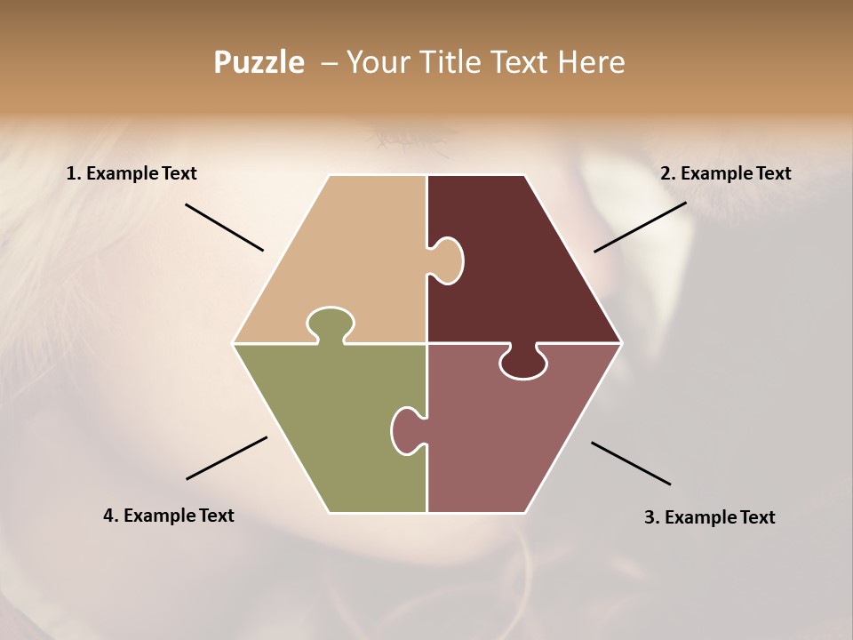 Girl Fashion Face PowerPoint Template