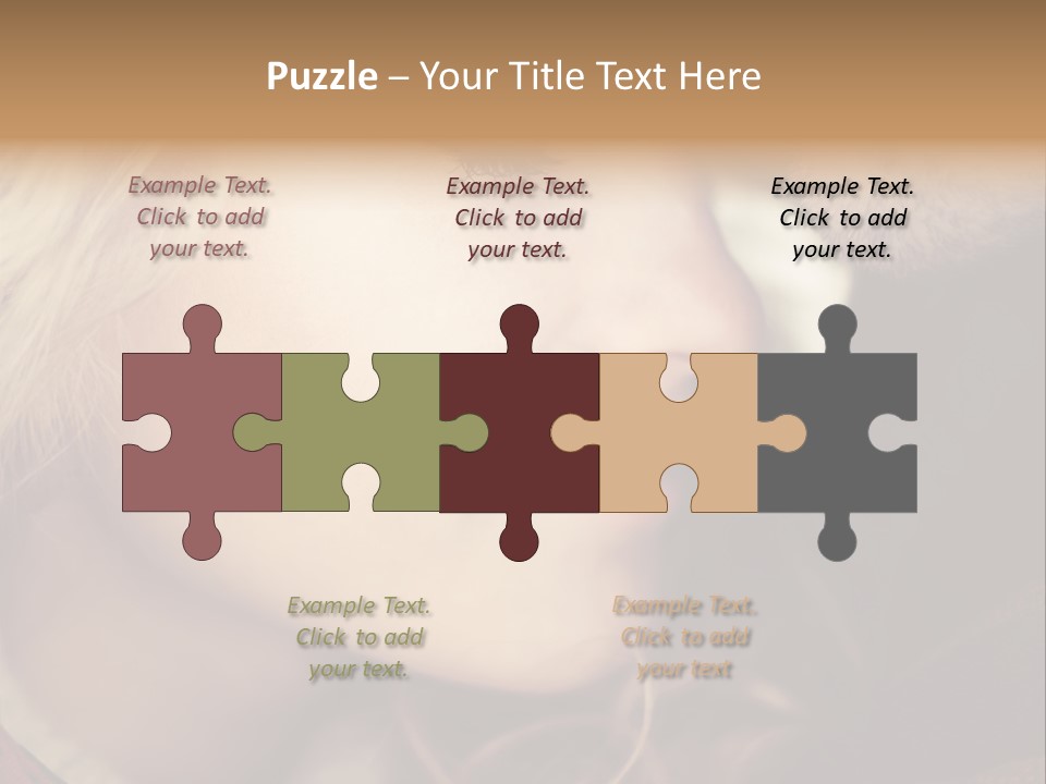 Girl Fashion Face PowerPoint Template