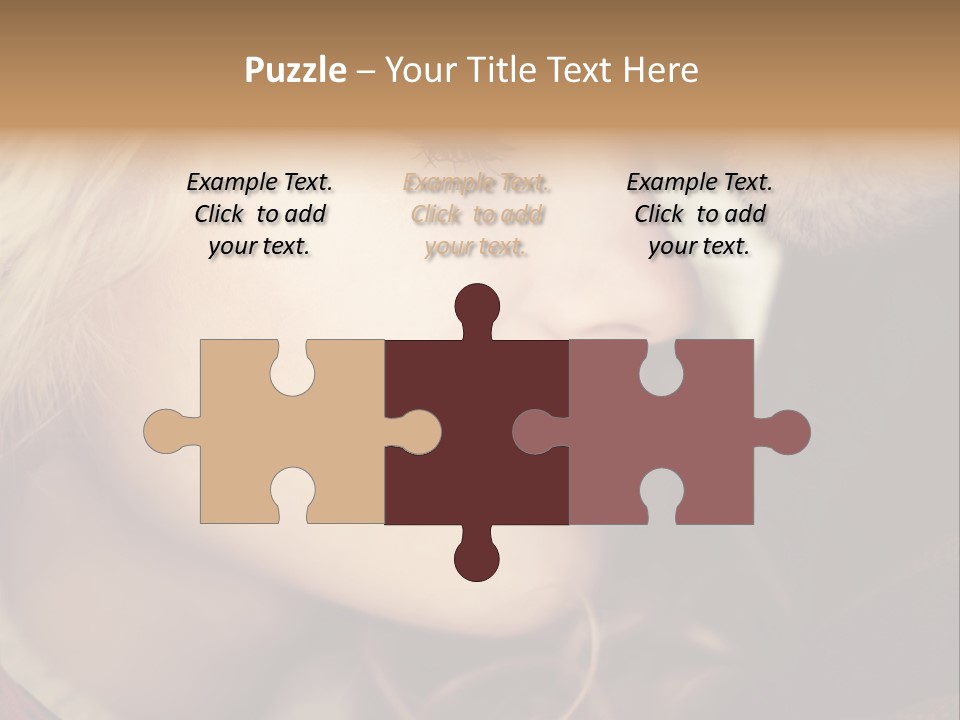 Girl Fashion Face PowerPoint Template