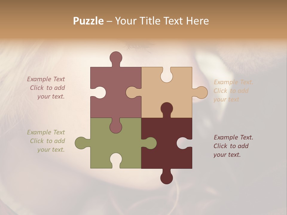 Girl Fashion Face PowerPoint Template