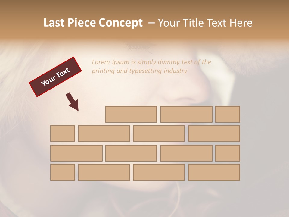 Girl Fashion Face PowerPoint Template