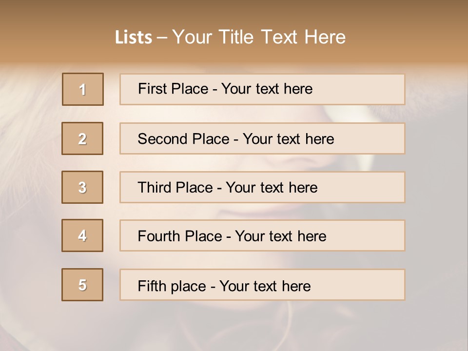 Girl Fashion Face PowerPoint Template