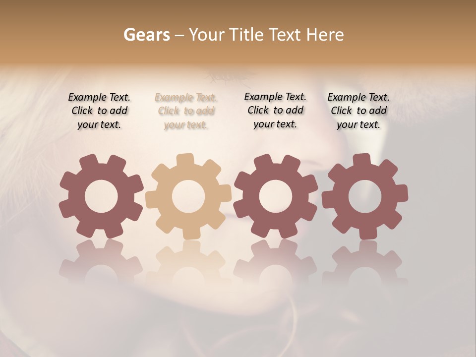 Girl Fashion Face PowerPoint Template