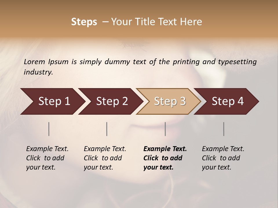 Girl Fashion Face PowerPoint Template