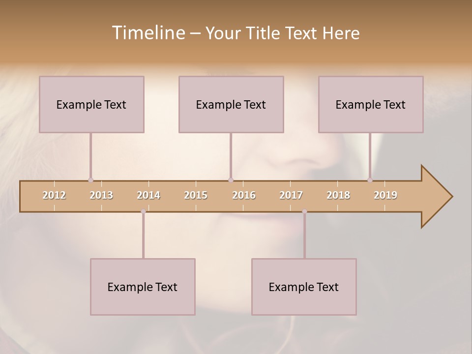 Girl Fashion Face PowerPoint Template