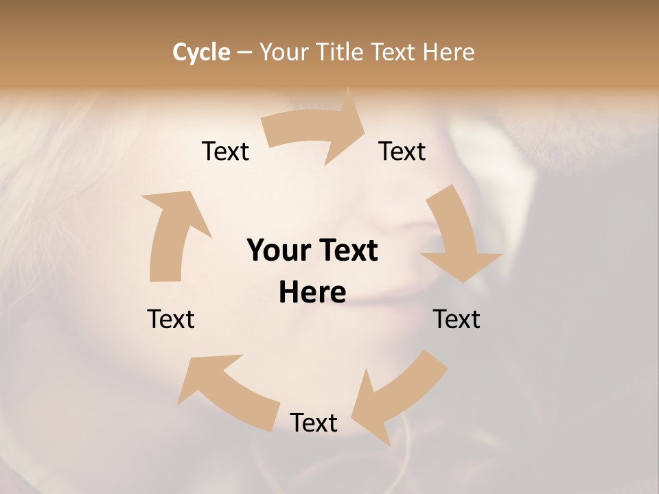 Girl Fashion Face PowerPoint Template