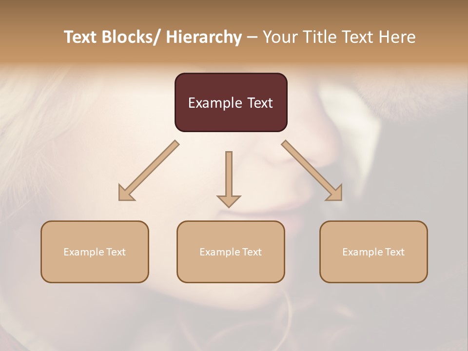 Girl Fashion Face PowerPoint Template