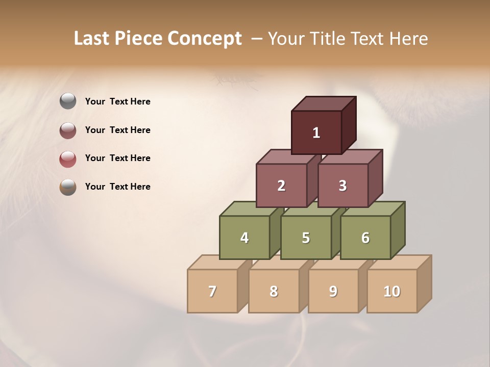 Girl Fashion Face PowerPoint Template