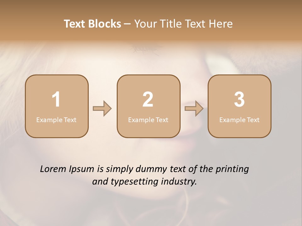 Girl Fashion Face PowerPoint Template