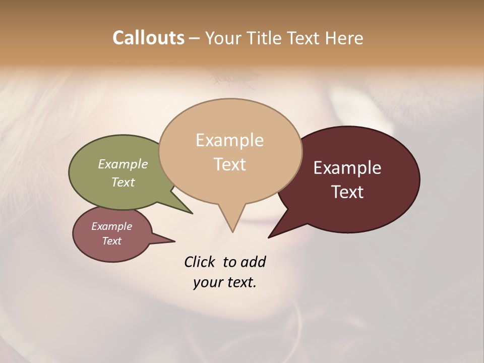 Girl Fashion Face PowerPoint Template