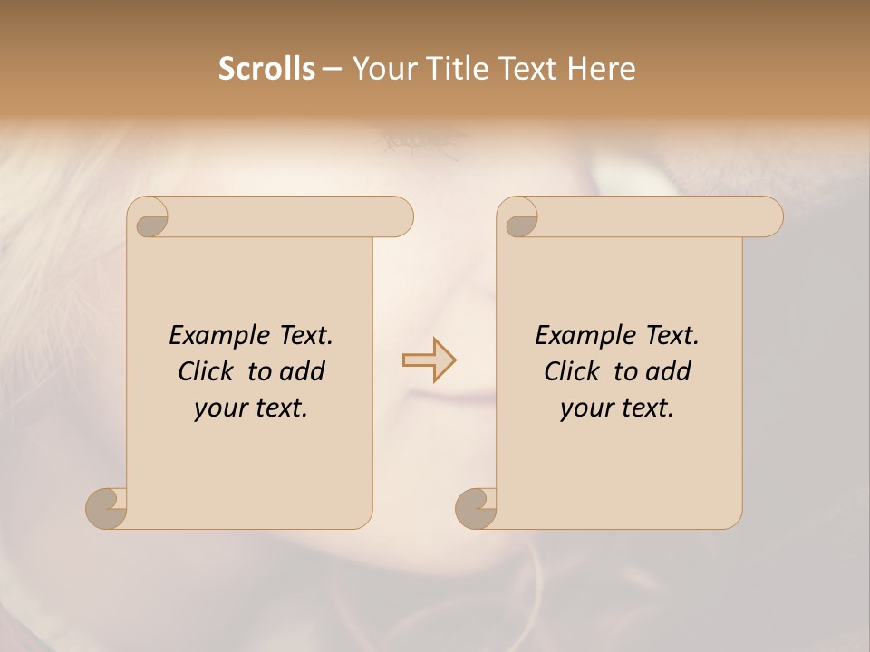 Girl Fashion Face PowerPoint Template