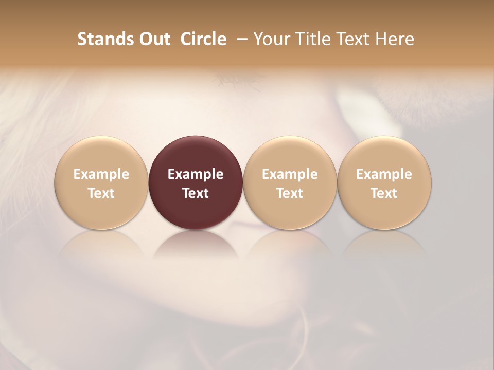 Girl Fashion Face PowerPoint Template