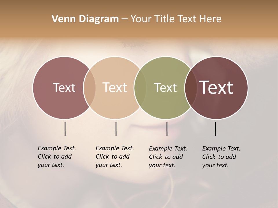 Girl Fashion Face PowerPoint Template