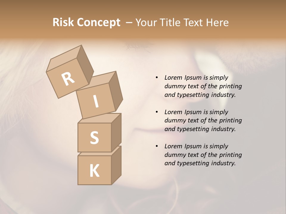 Girl Fashion Face PowerPoint Template