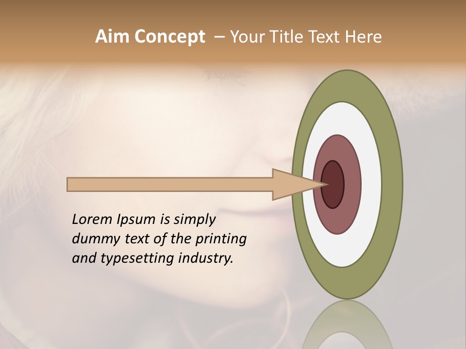 Girl Fashion Face PowerPoint Template