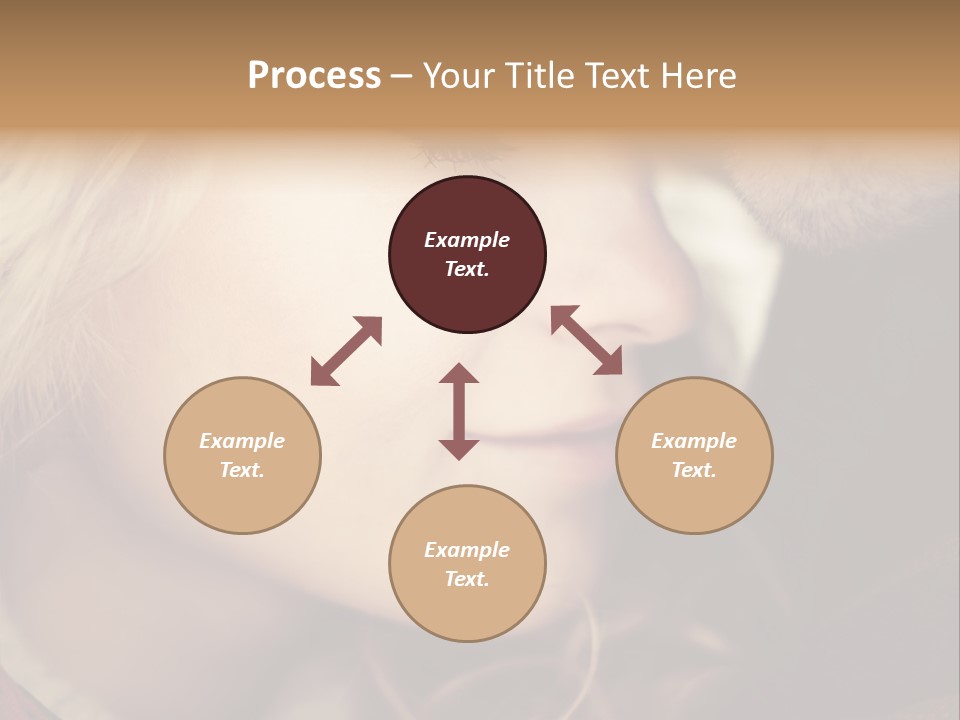 Girl Fashion Face PowerPoint Template