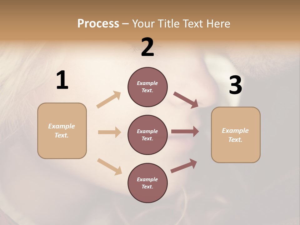 Girl Fashion Face PowerPoint Template