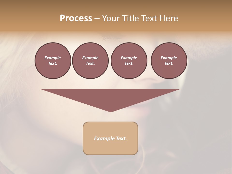 Girl Fashion Face PowerPoint Template