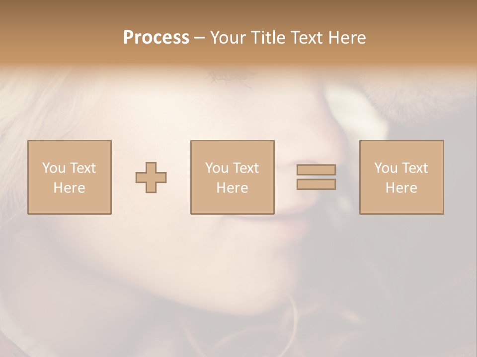 Girl Fashion Face PowerPoint Template