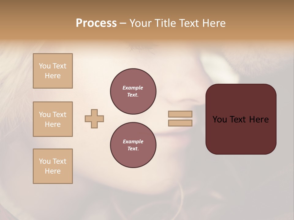 Girl Fashion Face PowerPoint Template