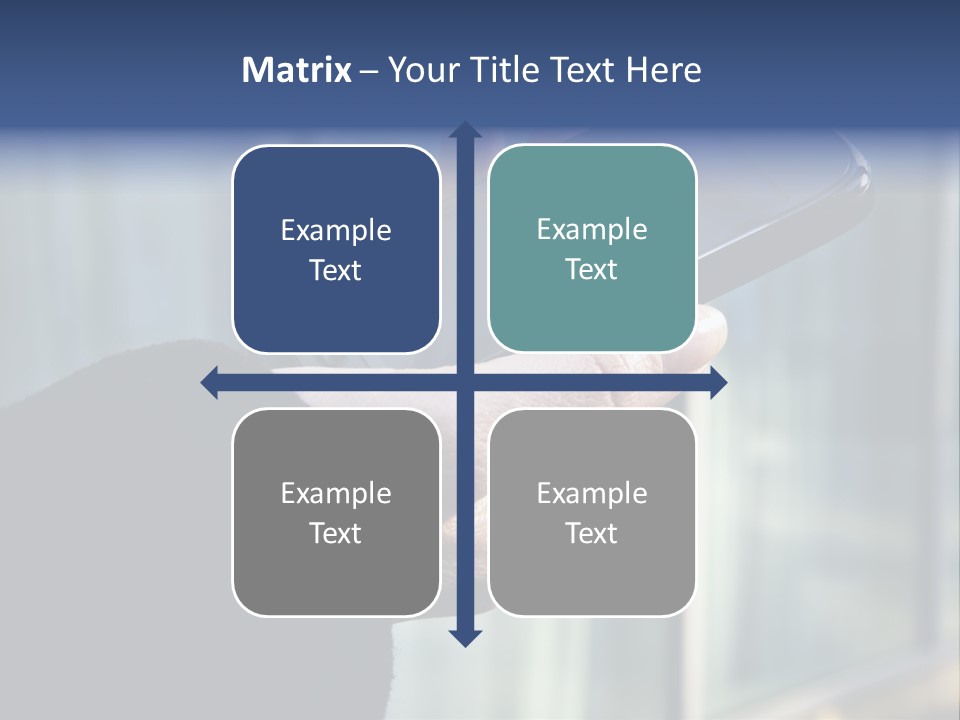 Executive Hand Girl PowerPoint Template