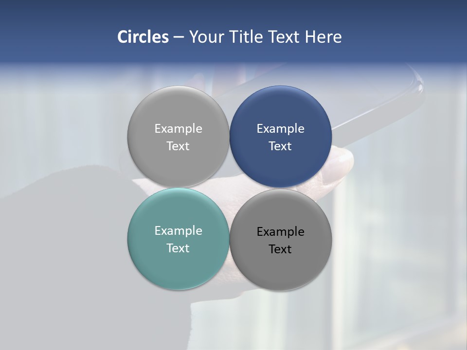 Executive Hand Girl PowerPoint Template