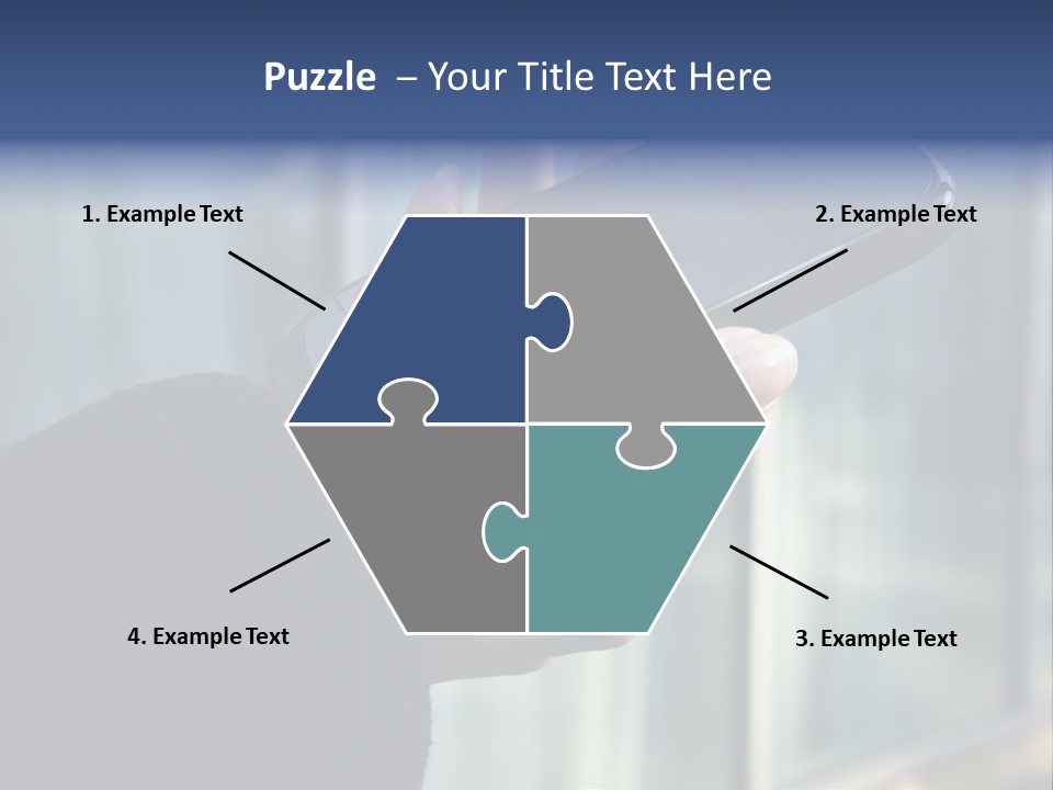 Executive Hand Girl PowerPoint Template