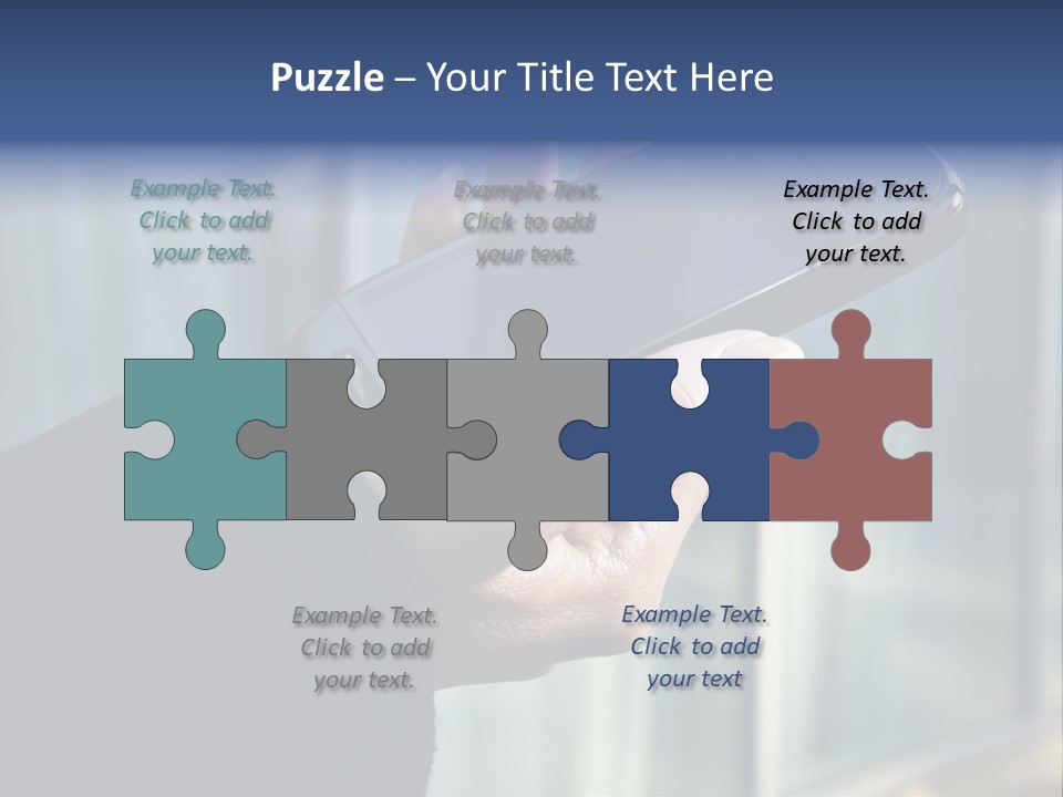 Executive Hand Girl PowerPoint Template