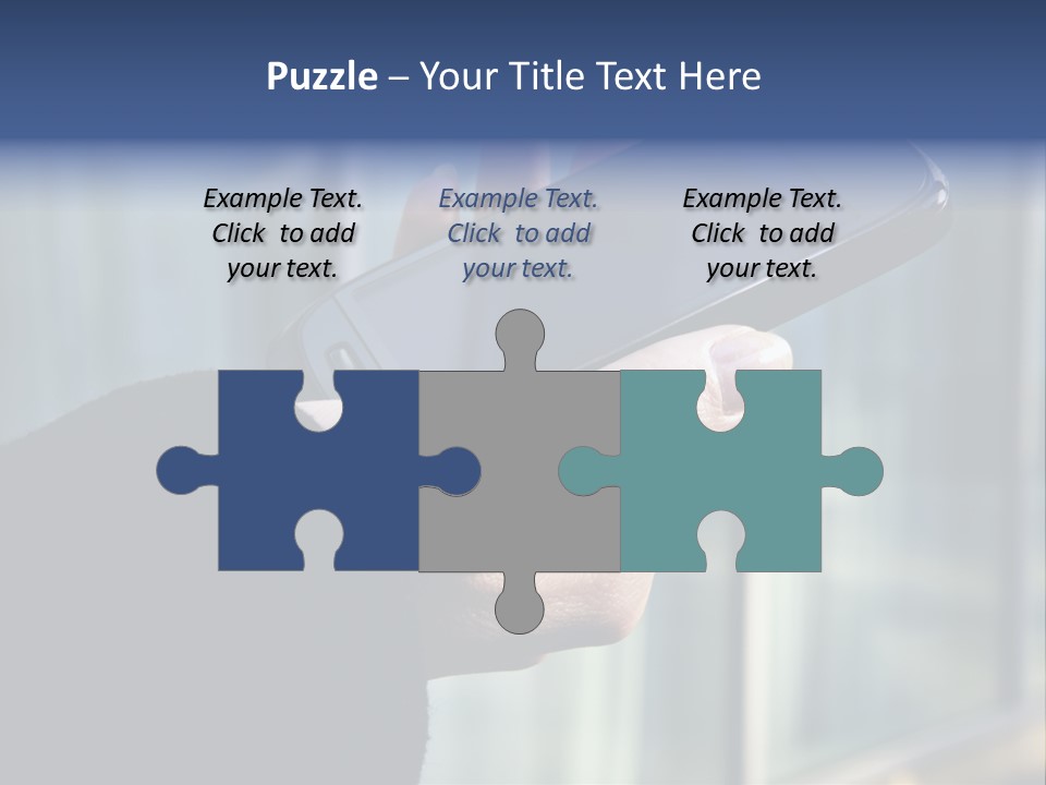 Executive Hand Girl PowerPoint Template