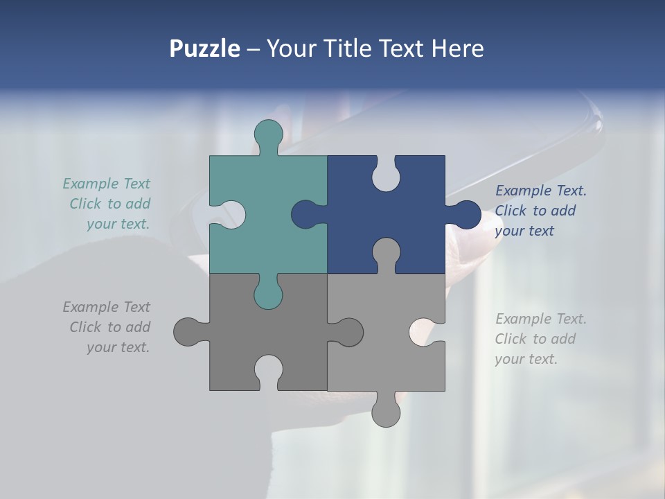 Executive Hand Girl PowerPoint Template