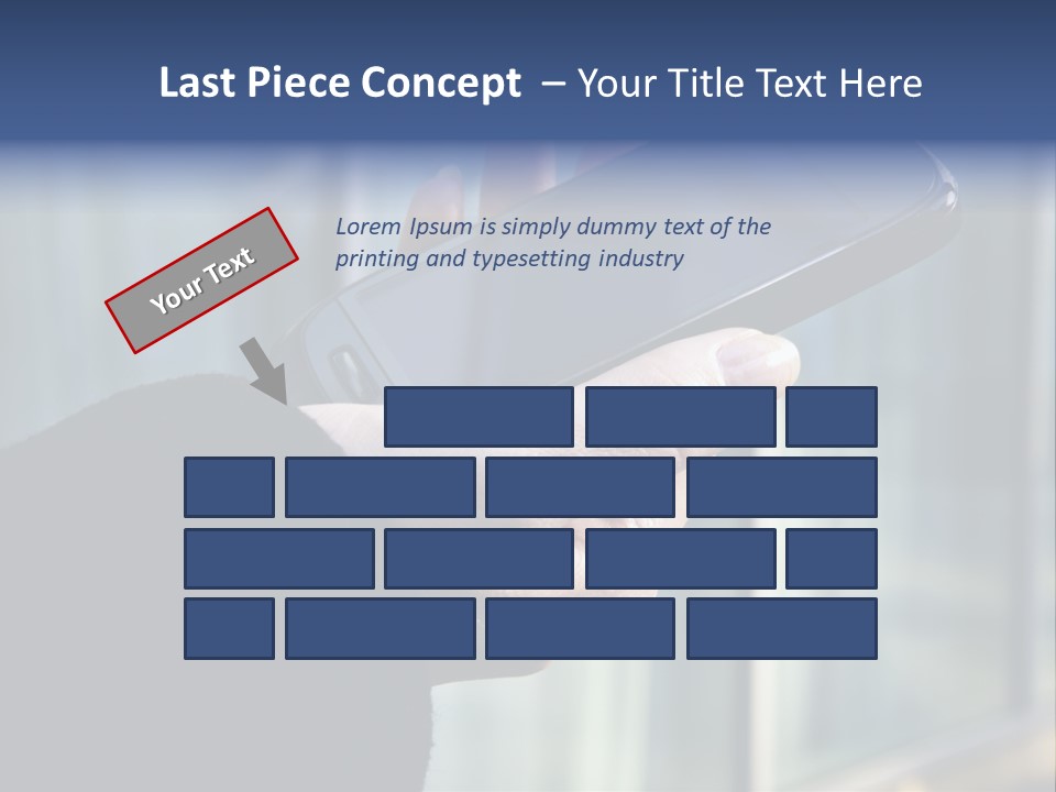 Executive Hand Girl PowerPoint Template