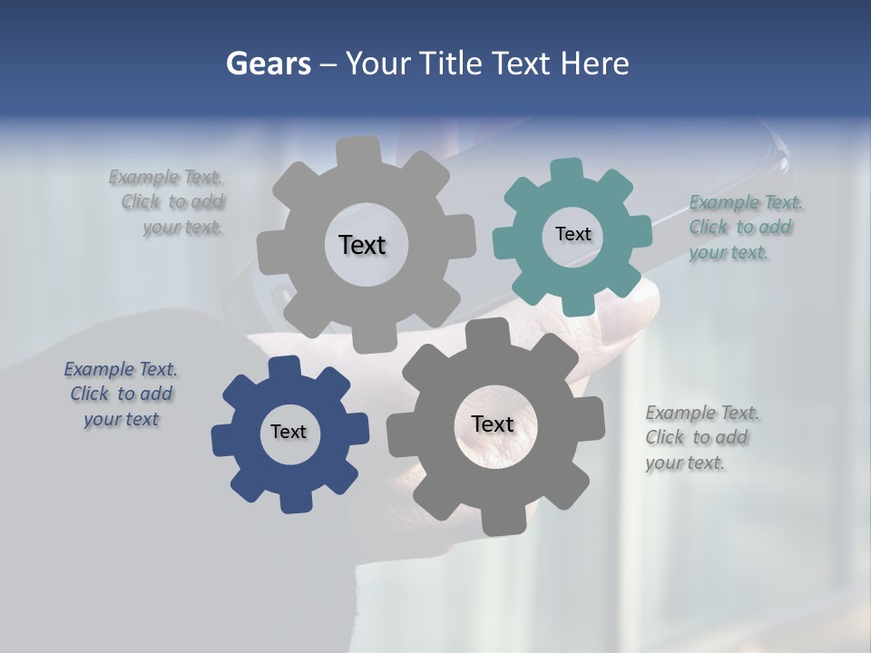 Executive Hand Girl PowerPoint Template