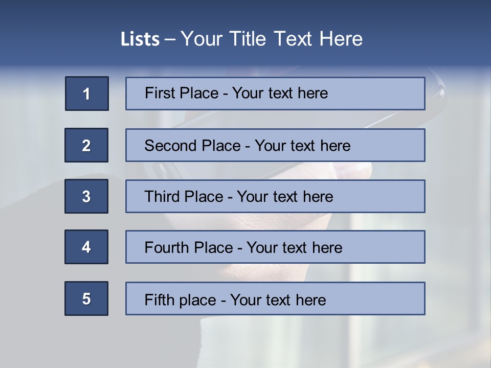Executive Hand Girl PowerPoint Template