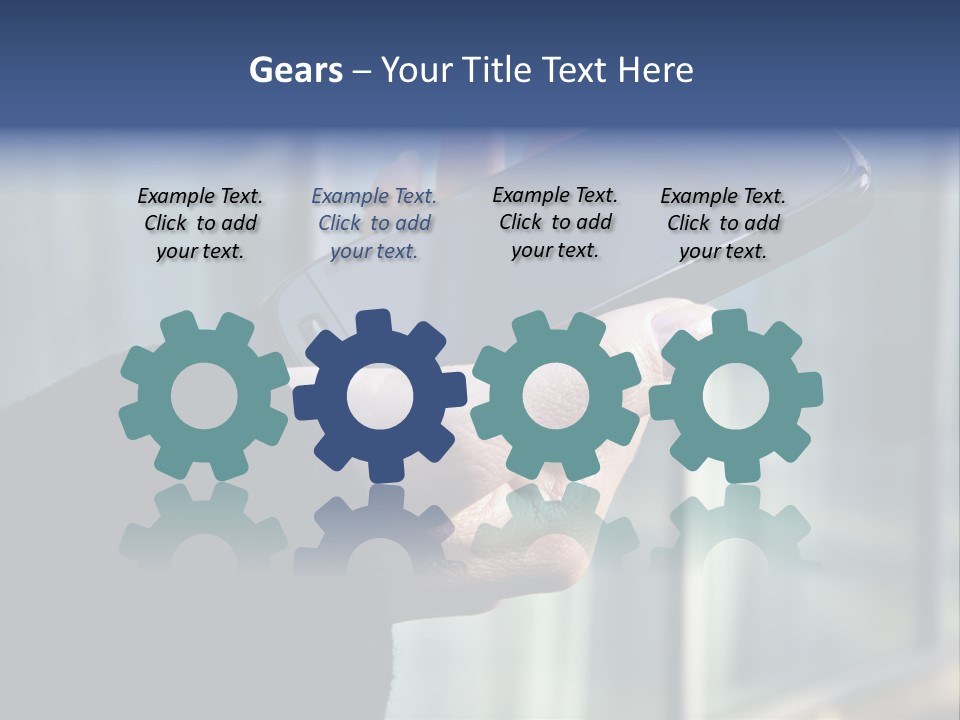 Executive Hand Girl PowerPoint Template