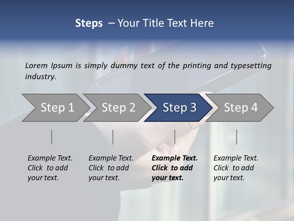 Executive Hand Girl PowerPoint Template