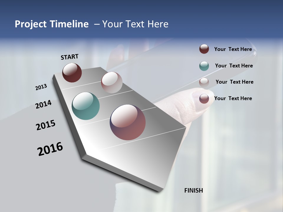 Executive Hand Girl PowerPoint Template