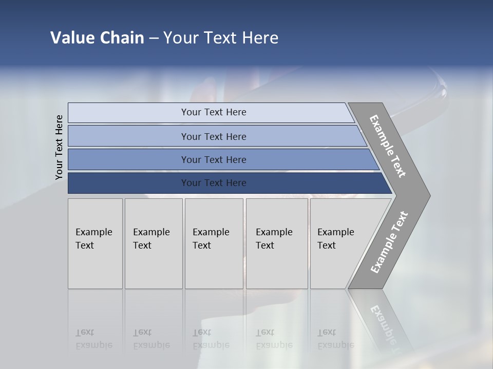 Executive Hand Girl PowerPoint Template