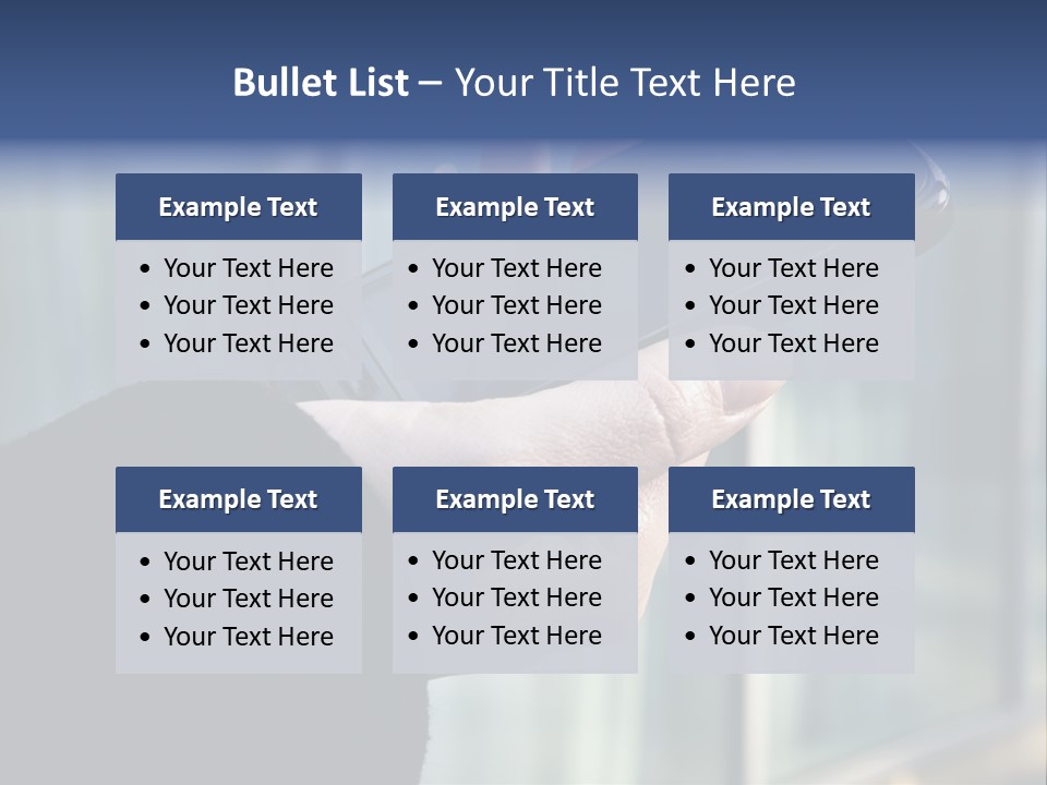 Executive Hand Girl PowerPoint Template