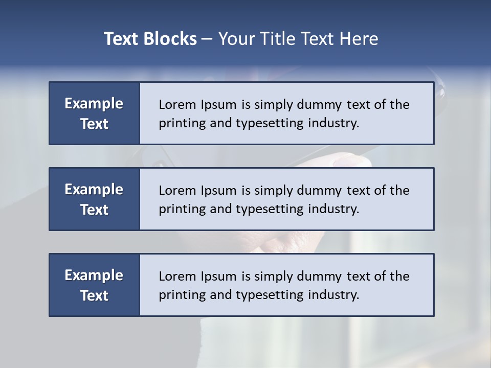 Executive Hand Girl PowerPoint Template