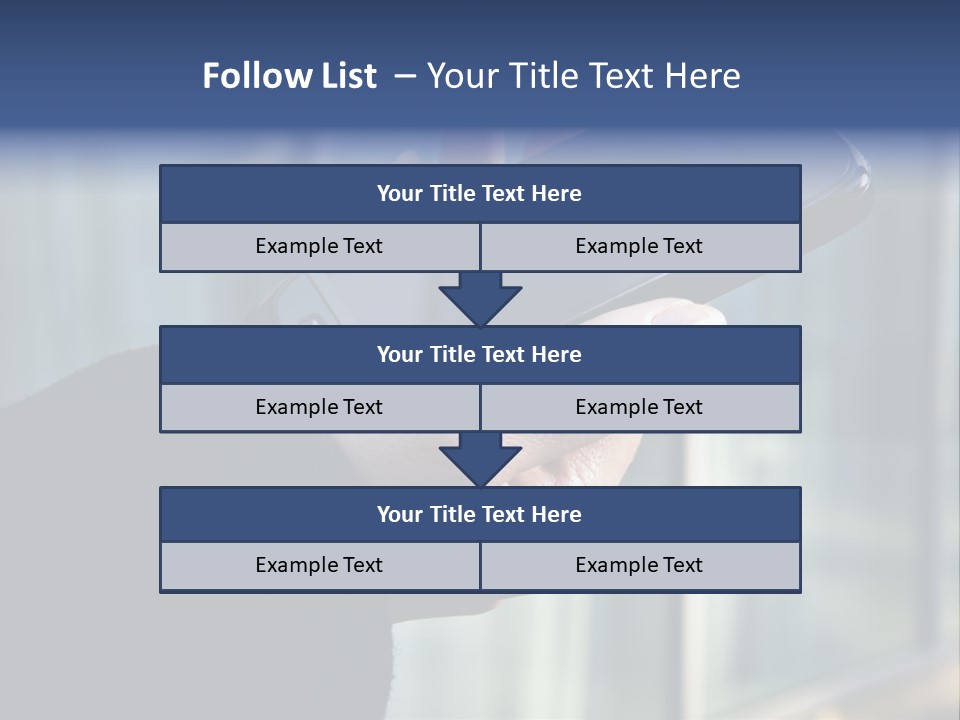 Executive Hand Girl PowerPoint Template